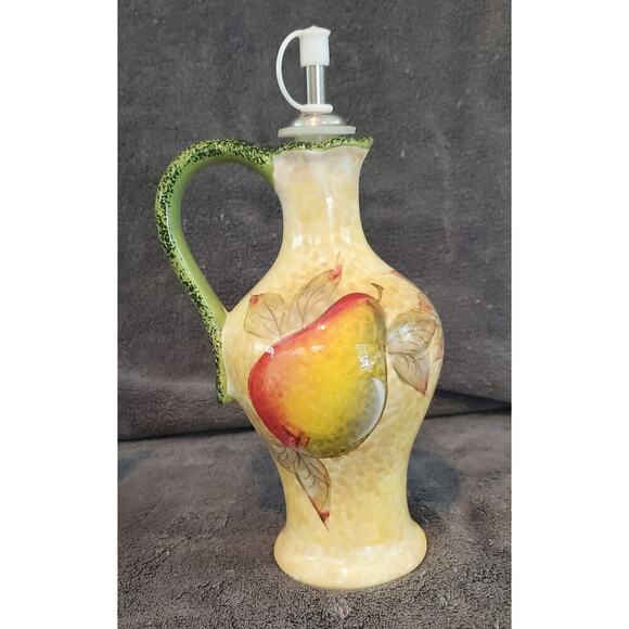 Baum 6 Piece Tuscany Fruit Olive Oil Dipping Set with Rack - Picture 2 of 8